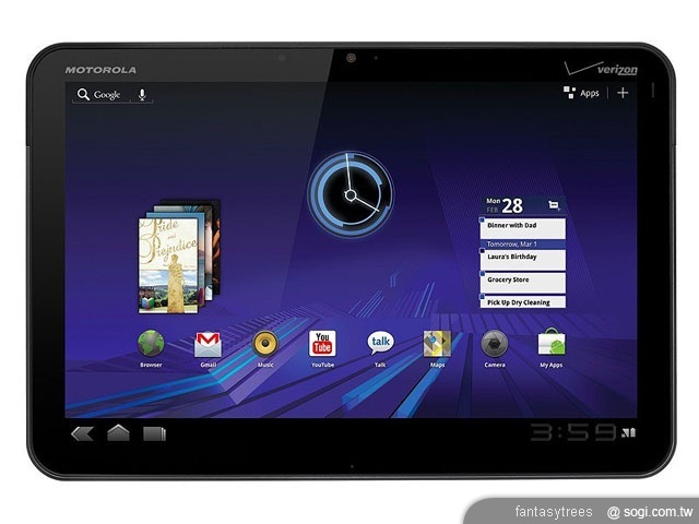 MOTO XOOM雙核平板搭載Android 3.0問世【CES 2011】 MOTO XOOM雙核平板搭載Android 3.0問世【CES 2011】
