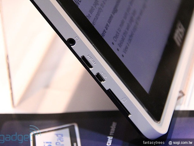 微星推WindPad 100W與100A平板搶市【CES 2011】 微星推WindPad 100W與100A平板搶市【CES 2011】