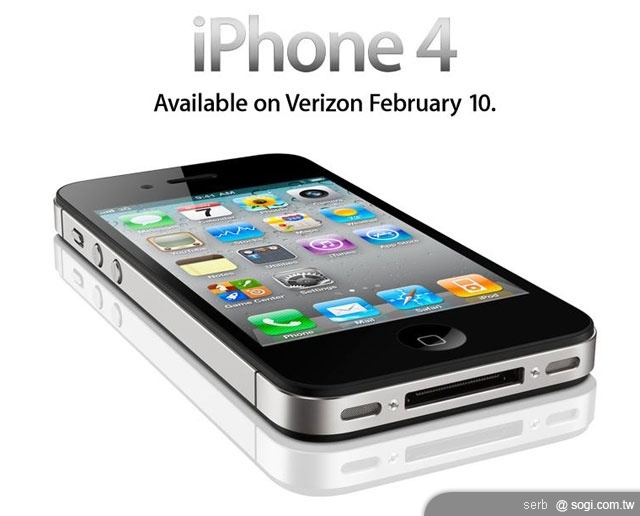 CDMA版iPhone 4 美國2/10開賣 CDMA版iPhone 4 美國2/10開賣