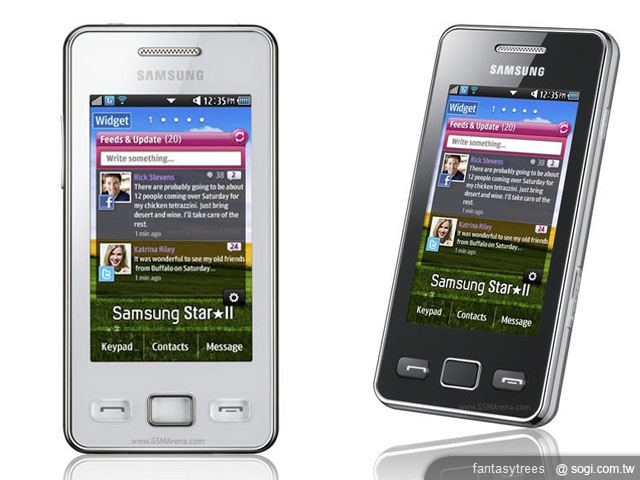 三星S5260 Star II登場 中低階手機新選擇 三星S5260 Star II登場 中低階手機新選擇