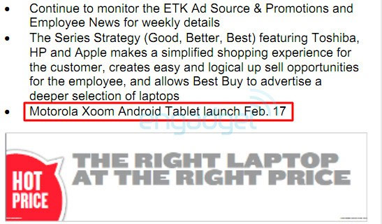 MOTO XOOM 2/17美開賣 售799美元! MOTO XOOM 2/17美開賣 售799美元!