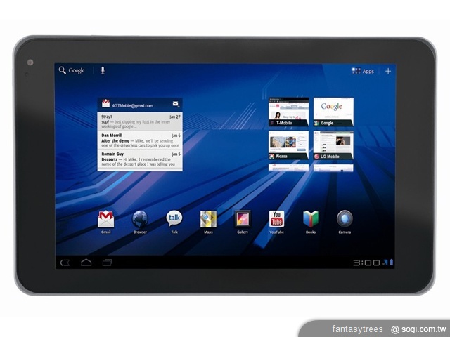 LG推裸視3D雙核平板電腦Optimus Pad LG推裸視3D雙核平板電腦Optimus Pad