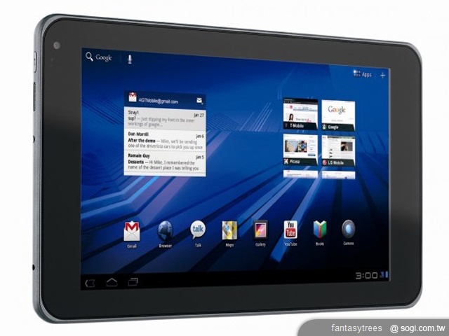 LG推裸視3D雙核平板電腦Optimus Pad LG推裸視3D雙核平板電腦Optimus Pad