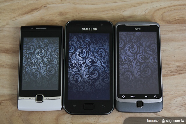 三星GALAXY S i9003 顯示效果比較短評 三星GALAXY S i9003 顯示效果比較短評