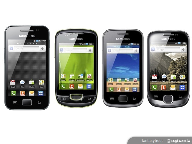 三星4款GALAXY S系列新機現身【MWC 2011】 三星4款GALAXY S系列新機現身【MWC 2011】