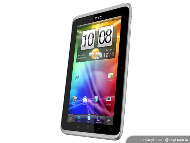 HTC Flyer平板 搭1.5GHz處理器7吋現身 HTC Flyer平板 搭1.5GHz處理器7吋現身