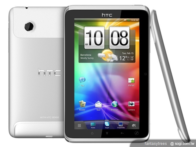 HTC Flyer平板 搭1.5GHz處理器7吋現身 HTC Flyer平板 搭1.5GHz處理器7吋現身