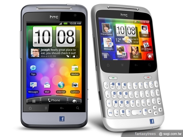 HTC推臉書手機ChaCha、Salsa【MWC 2011】 HTC推臉書手機ChaCha、Salsa【MWC 2011】