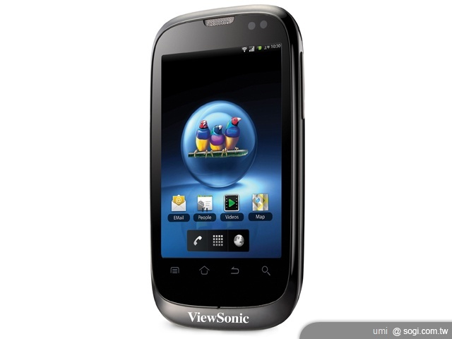 優派推雙卡智慧機ViewSonic V350【MWC 2011】 優派推雙卡智慧機ViewSonic V350【MWC 2011】