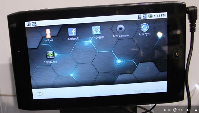 宏碁推平板 Iconia Tab A100、A500【MWC 2011】 宏碁推平板 Iconia Tab A100、A500【MWC 2011】