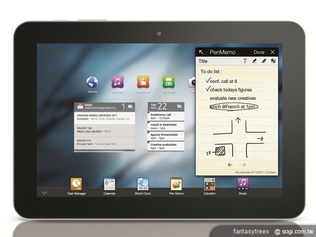 GALAXY Tab 10.1更新 將搭TouchWiz介面 GALAXY Tab 10.1更新 將搭TouchWiz介面