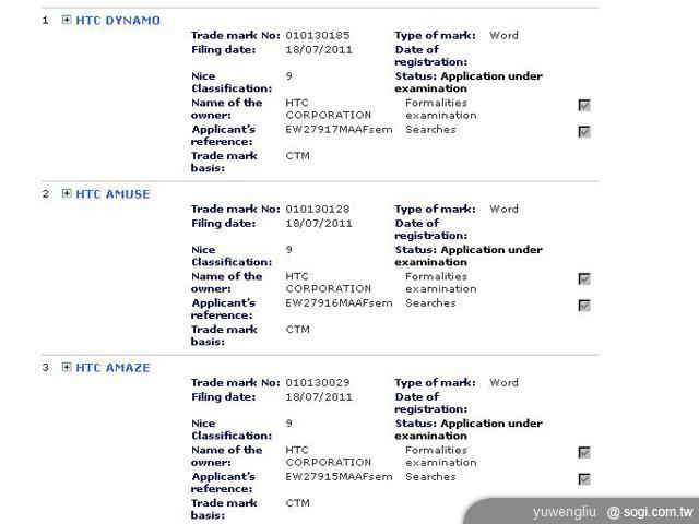 HTC Dynamo、Valiant等四新機代號流出 HTC Dynamo、Valiant等四新機代號流出