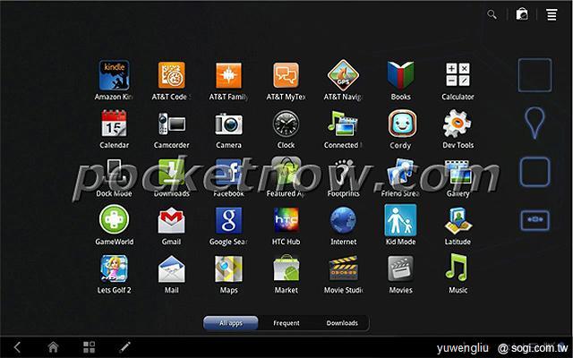 HTC Puccini平板電腦操作介面曝光 HTC Puccini平板電腦操作介面曝光