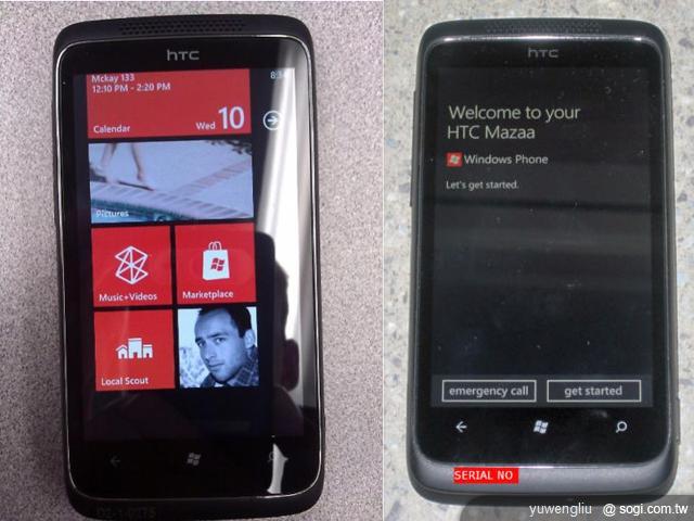WP神秘開發機HTC Mazaa網拍現身! WP神秘開發機HTC Mazaa網拍現身!