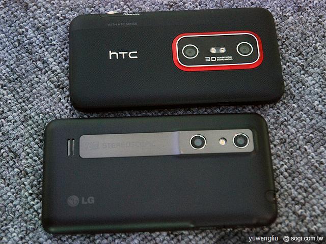 3D王者狹路相逢！EVO 3D vs Optimus 3D