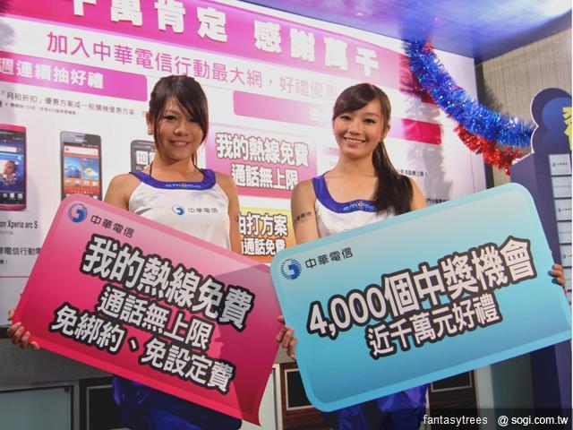 中華電信回饋加碼 推免費熱線、抽千萬好禮