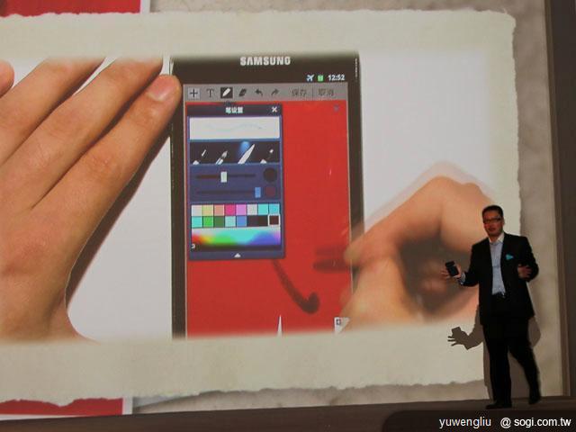 三星GALAXY Note上海發表 台灣業者搶賣
