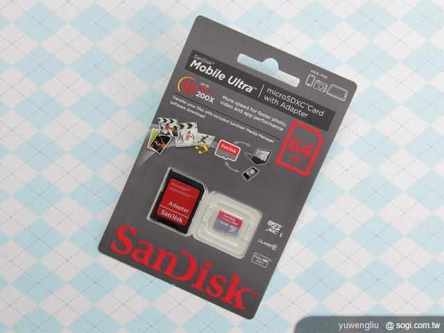 SanDisk Mobile Ultra microSDXC 64GB記憶卡高速體驗