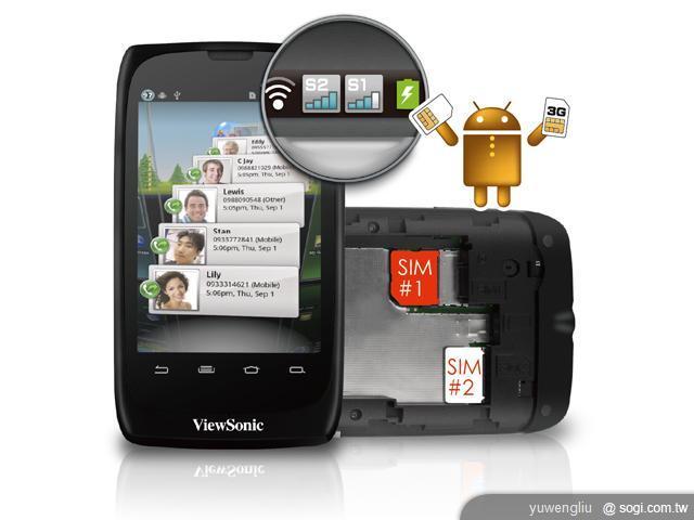 優派雙卡智慧機ViewPhone 3 單機7900 優派雙卡智慧機ViewPhone 3 單機7900