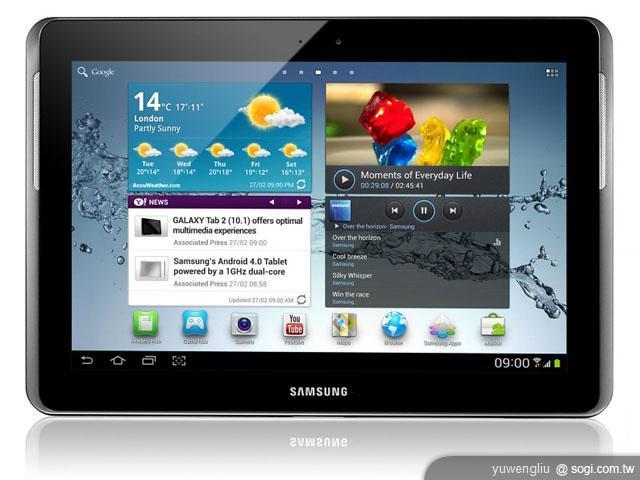 三星GALAXY Tab 2 10.1發表 規格小幅進化【MWC 2012】 三星GALAXY Tab 2 10.1發表 規格小幅進化【MWC 2012】